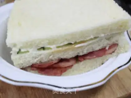 Make Egg bag sandwich step 8