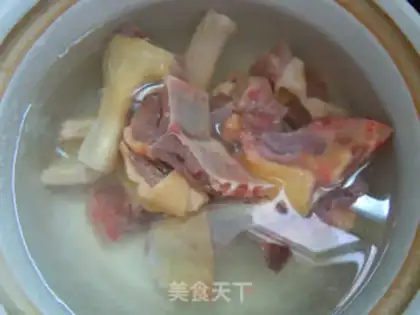 Make Tea mushroom duck soup step 2