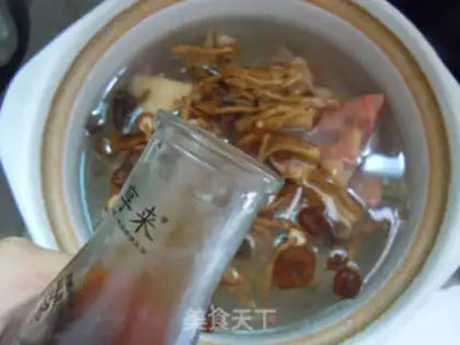 Make Tea mushroom duck soup step 5