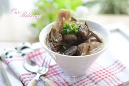 Make Tea mushroom duck soup step 7