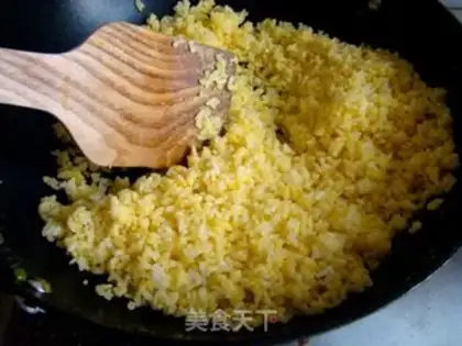 Make Gold and silver egg fried rice step 8