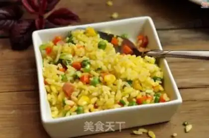 Make Gold and silver egg fried rice step 14