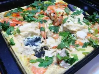 Make Shrimp roasted eggs tofu step 5