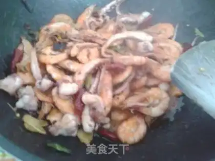 Make Spicy squid shrimp step 6