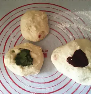 Make Watermelon bread step 2