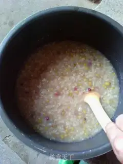 Make Red and green porridge step 5
