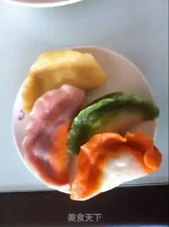 Make Five-colour dumplings step 12