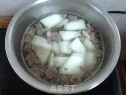 Make Scrambled melon soup step 4