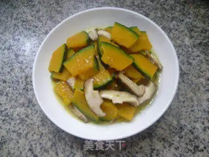 Make Pumpkin with mushrooms step 9