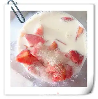 Make Peach pickled popsicle step 2