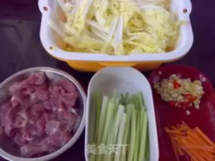 Make Meatloaf and cabbage step 0