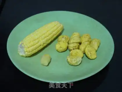 Make Chestnut corn fan soup step 0
