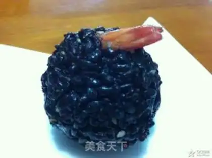 Make Black rice shrimp step 2