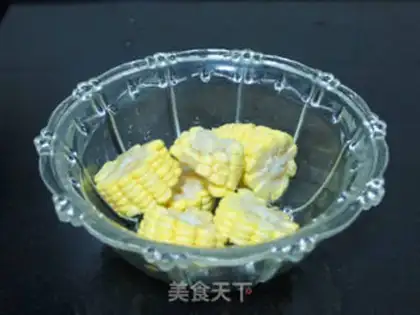 Make Chestnut corn fan soup step 3