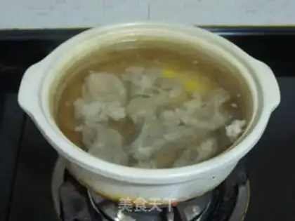 Make Chestnut corn fan soup step 4