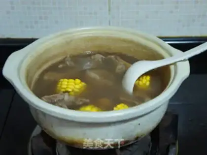 Make Chestnut corn fan soup step 7