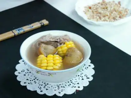 Make Chestnut corn fan soup step 8