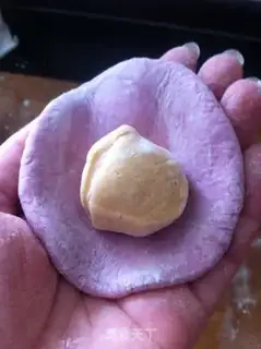 Make Colored flower buns step 4