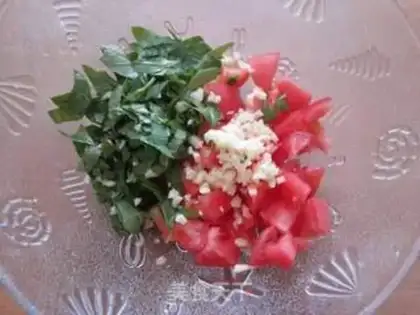 Make Nine-storey tower cold pasta step 1