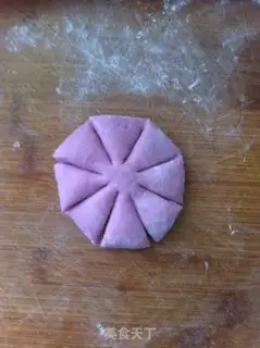 Make Colored flower buns step 8