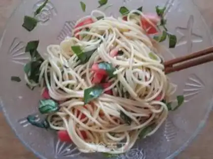 Make Nine-storey tower cold pasta step 2