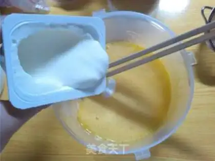 Make Peach mousse cake step 3