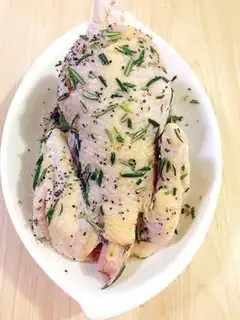 Make Lemon juice vanilla roasted chicken step 5