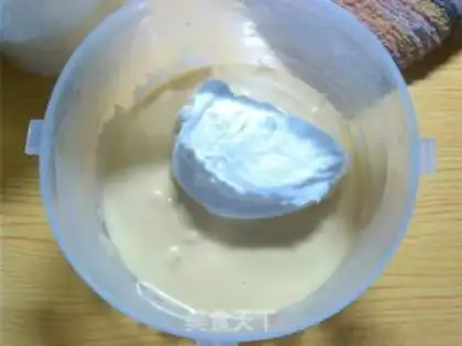 Make Peach mousse cake step 10