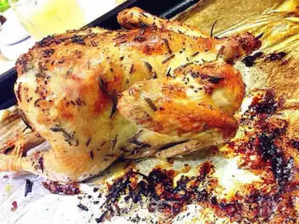 Make Lemon juice vanilla roasted chicken step 14