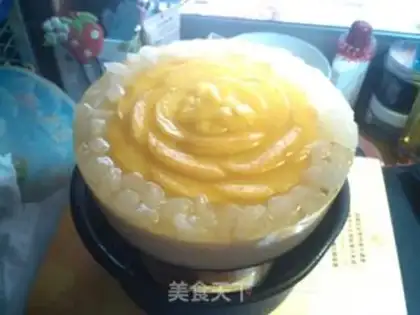 Make Peach mousse cake step 24