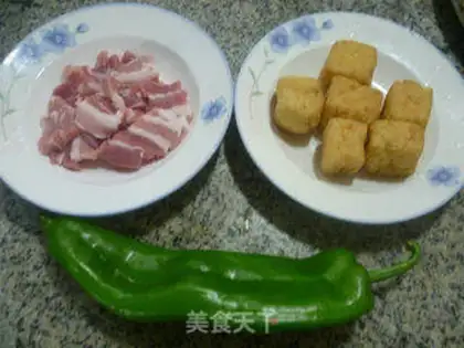 Make Pyramid tofu step 0
