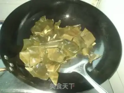 Make Sea belt tofu step 1