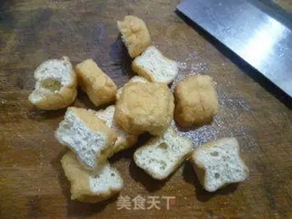 Make Pyramid tofu step 3