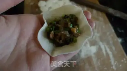 Make Three fresh dumplings step 11