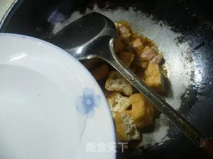 Make Pyramid tofu step 8