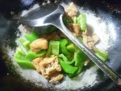Make Pyramid tofu step 10