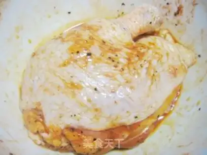 Make French black pepper chicken leg step 0