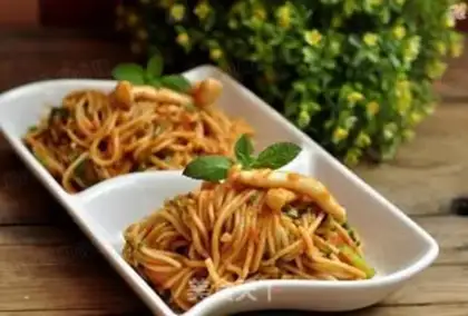 Make Fried noodles step 16