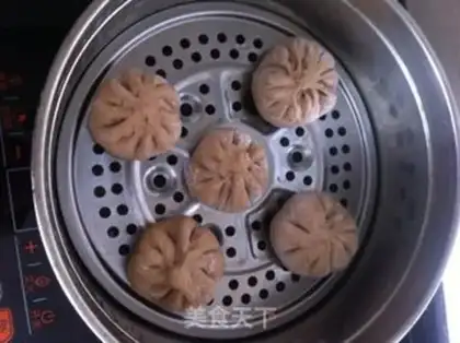 Make Black rice buns step 11