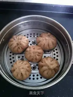 Make Black rice buns step 12