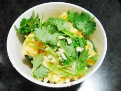 Make Cucumber eggs step 4