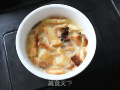 Make Toast cream pudding step 3