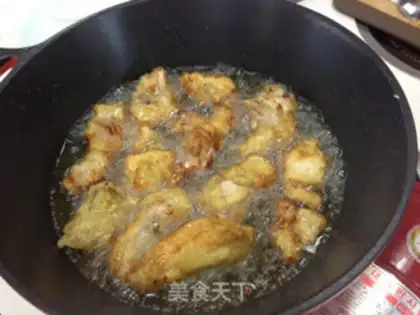 Make Sweet, fried chicken cake step 2