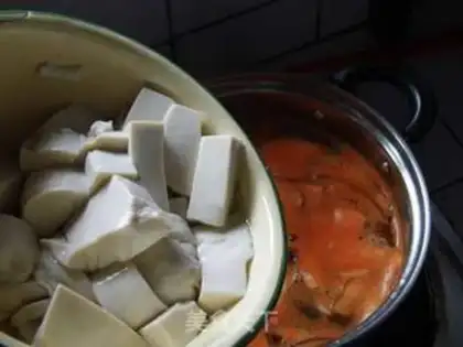 Make Pepper tofu soup step 5
