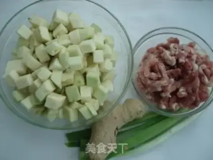 Make Meat and eggplant step 0