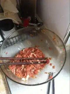 Make Five-colour dumplings step 1