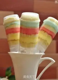 Make Push the rainbow cake step 8