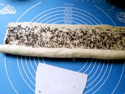 Make Black sesame rolls step 8