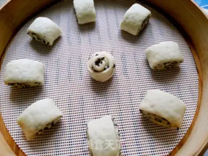 Make Black sesame rolls step 11