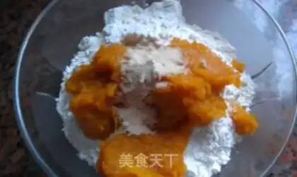 Make Pumpkin bean buns step 2